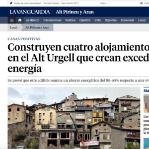 Construyen cuatro alojamientos turísticos en el Alt Urgell que crean excedente de energía